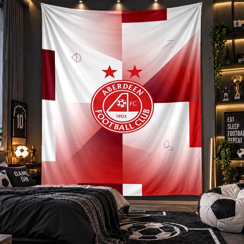 Tapiz Colgante de Pared Impresión del Aberdeen FC Tela para Sala de Estar Dormitorio Decoración del Hogar