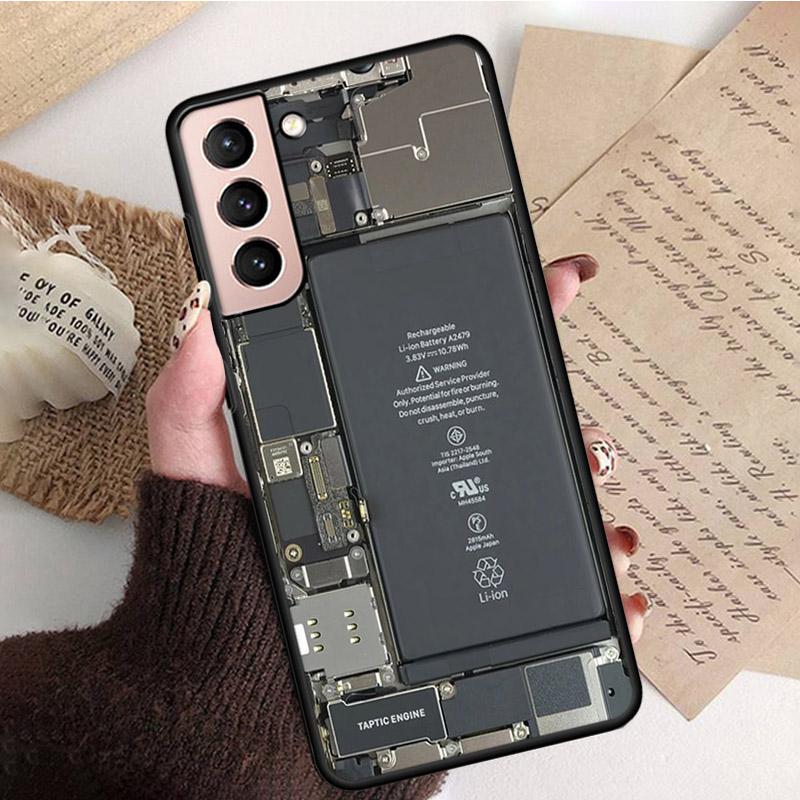 Batterie Telefon Fall für Samsung S22 S20 Ultra S20 S22 S21 S10 S9 Plus S10E S20FE Note10Plus Note20 9 Motherboard platine