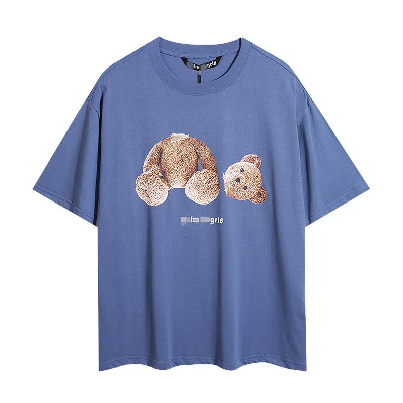 Manufacturer wholesale tide brand angel severed head teddy bear printed T-shirt loose men and women ins couple letter short sleeves