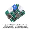 DC-DC Step Up Power Supply Module 1A DC1-6V to 1V 9V 11V 11V Dual Input Boost Board Converter Multifunction Voltage Regulator