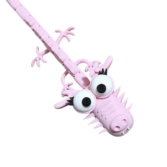 3D-gedruckte Cartoon-Drachenfigur, Drachen-Ornament mit großen Augen und beweglichen Gelenken, Drachen-Fidget-Spielzeug zur Stressbewältigung für Zuhause und Büro