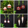 2PC Santa Claus Kids Gifts Christmas Hanging Decoration Party Supplies Xmas Baubles Festival Multiple Options Available