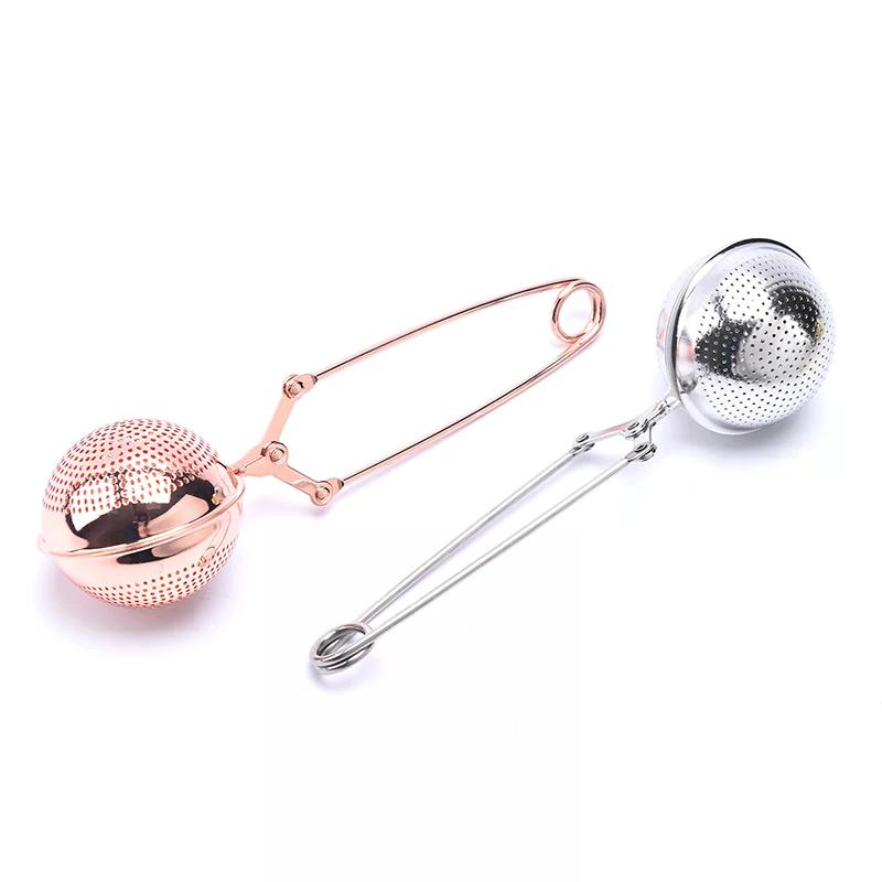 1PC Stainless Steel Tea Infuser Sphere Tea Strainer with Handle Spice Filter Tea Ball for Brewing Loose Leaf Tea