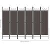 6 Piece Room Divider Anthracite Grey 240 X 180 Cm
