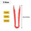 3 Sizes Bread Tongs, Plastic Food Salad Serving Tongs Cooking Utensils Set Kitchen Tongs for Kitchen Cooking, BBQ, Buffet, Party