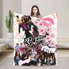TV XO Kitty Kim Min Ho Plush Blanket Children  Flannel Throw Blanket For Living Room Warm Soft Custom DIY Quality Bedspread Gift