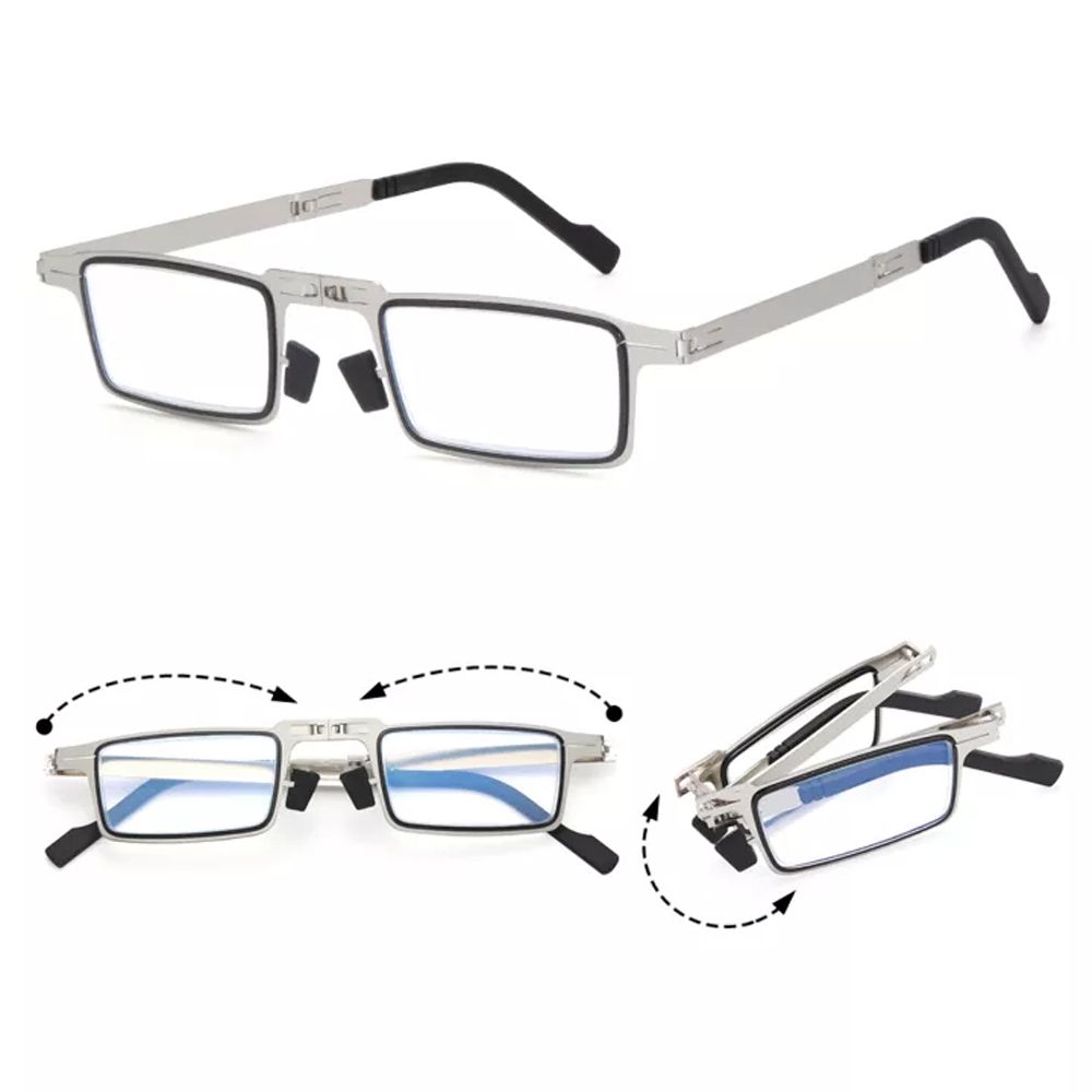 Foldable Reading Glasses Anti Blue Light Presbyopia Eyeglasses With Glasses Case Hyperopia Eyewear