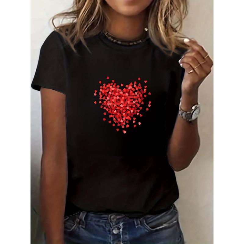 European Size Women's Round Neck Short-Sleeve T-Shirt - Lightweight, Breathable, and Comfortable for Spring/Summer - Stylish Animal Letter Print