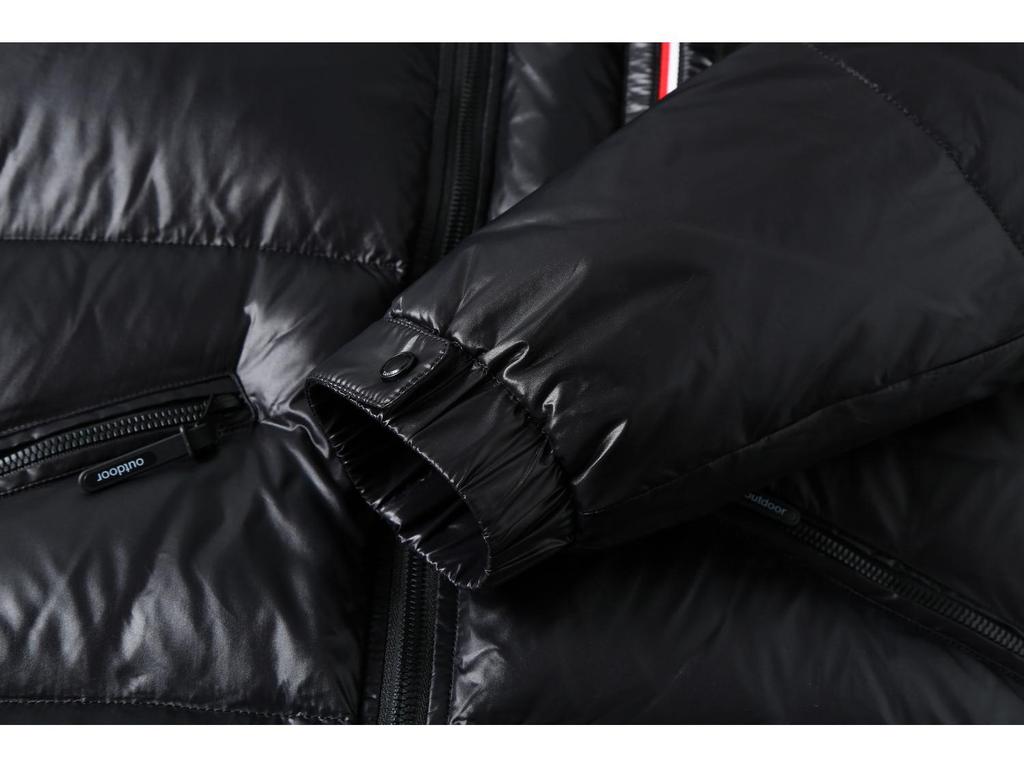 Męska modna błyszcząca zimowa kurtka puchowa