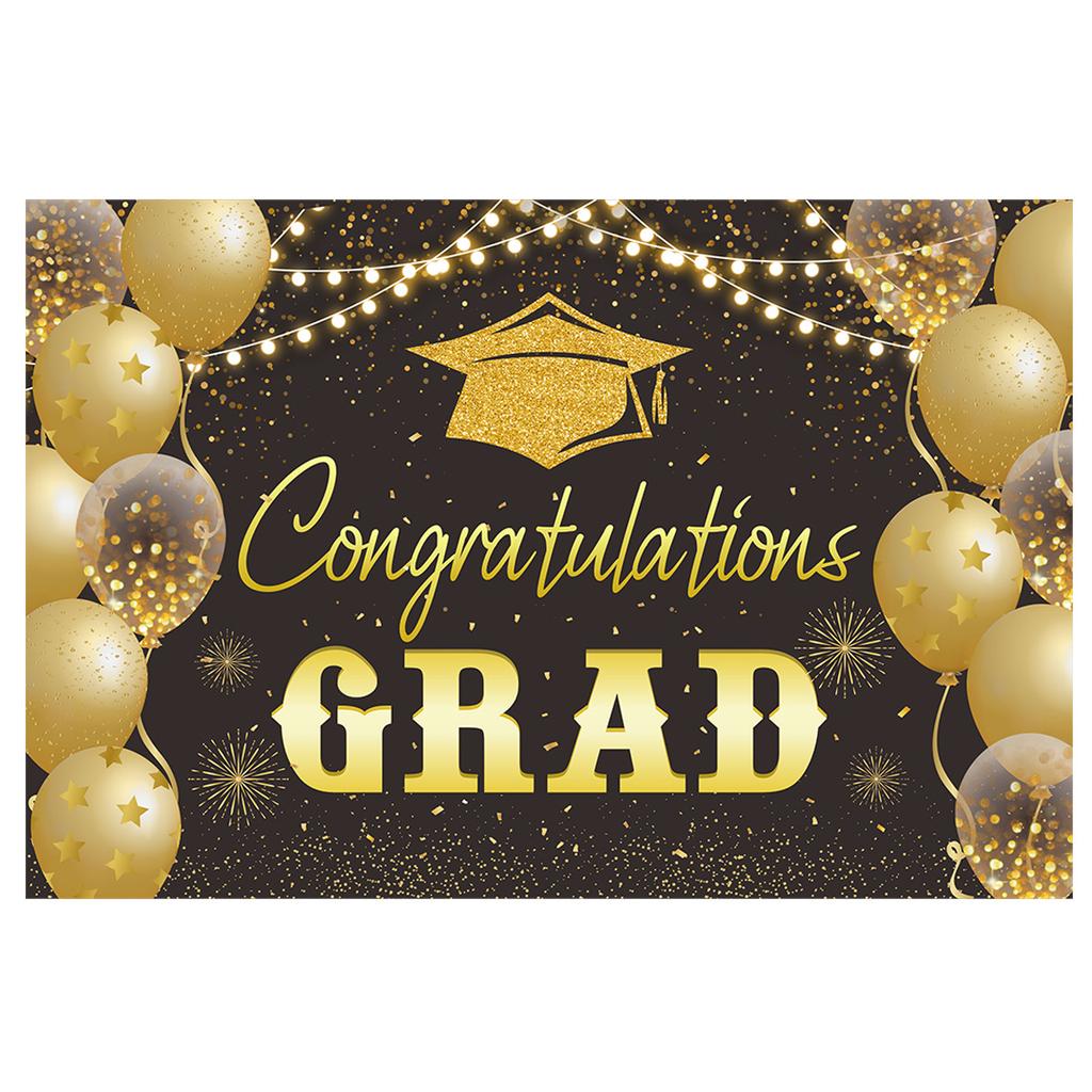 School Graduation Ceremony Party Decoration Background Cloth Banner Graduation Season Poster Hanging Cloth