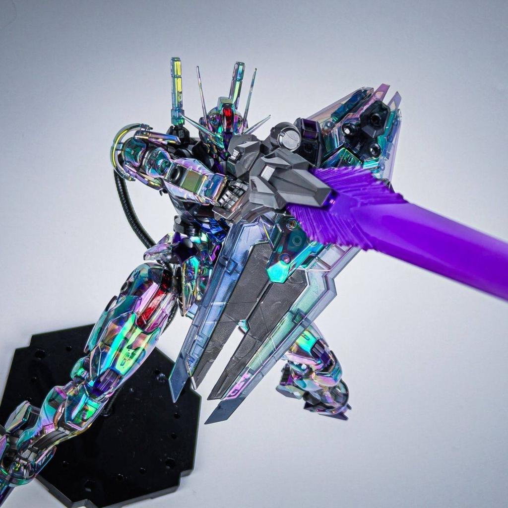 Hot Fm Laser Iridescent Aerial Assembly Model Kit Laser Cool Action Figures Desktop Ornament Boy Surprise Gift Collectible Toys