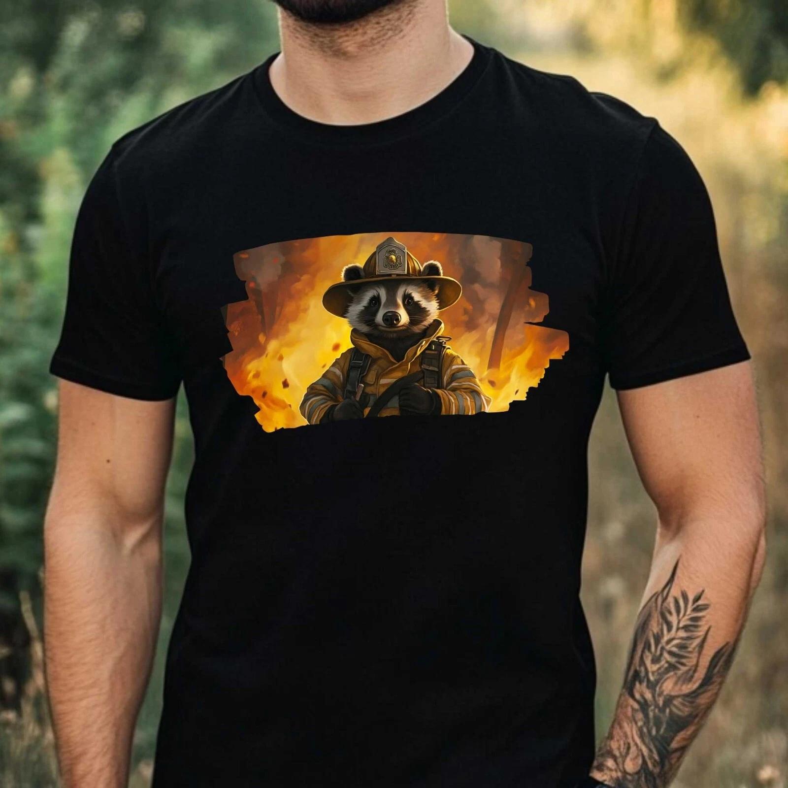 T-Shirt Herren Igel als Astronaut Motiv Baumwolle Größe XS bis 5XL M