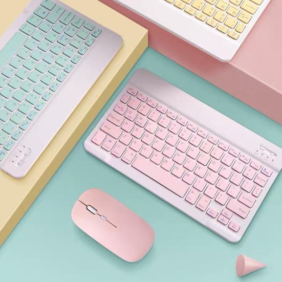 

Сплошная клавиатура без кода, ультратонкая желейная цветная мышь Plug and Play