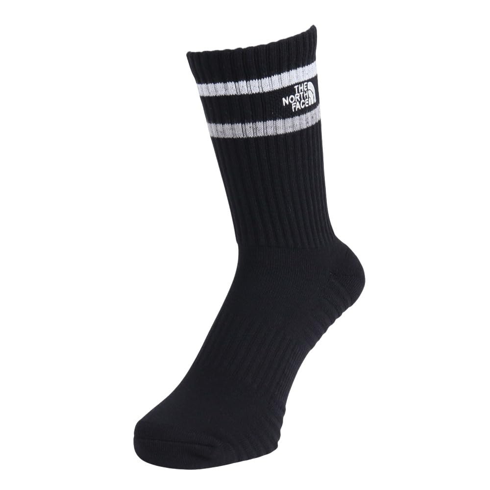 The North Face Free Run Arch Organic Size L Crew, Unisex, Antibacterial, Moisture-Wicking, Quick-Drying, Support, Cotton, Black,