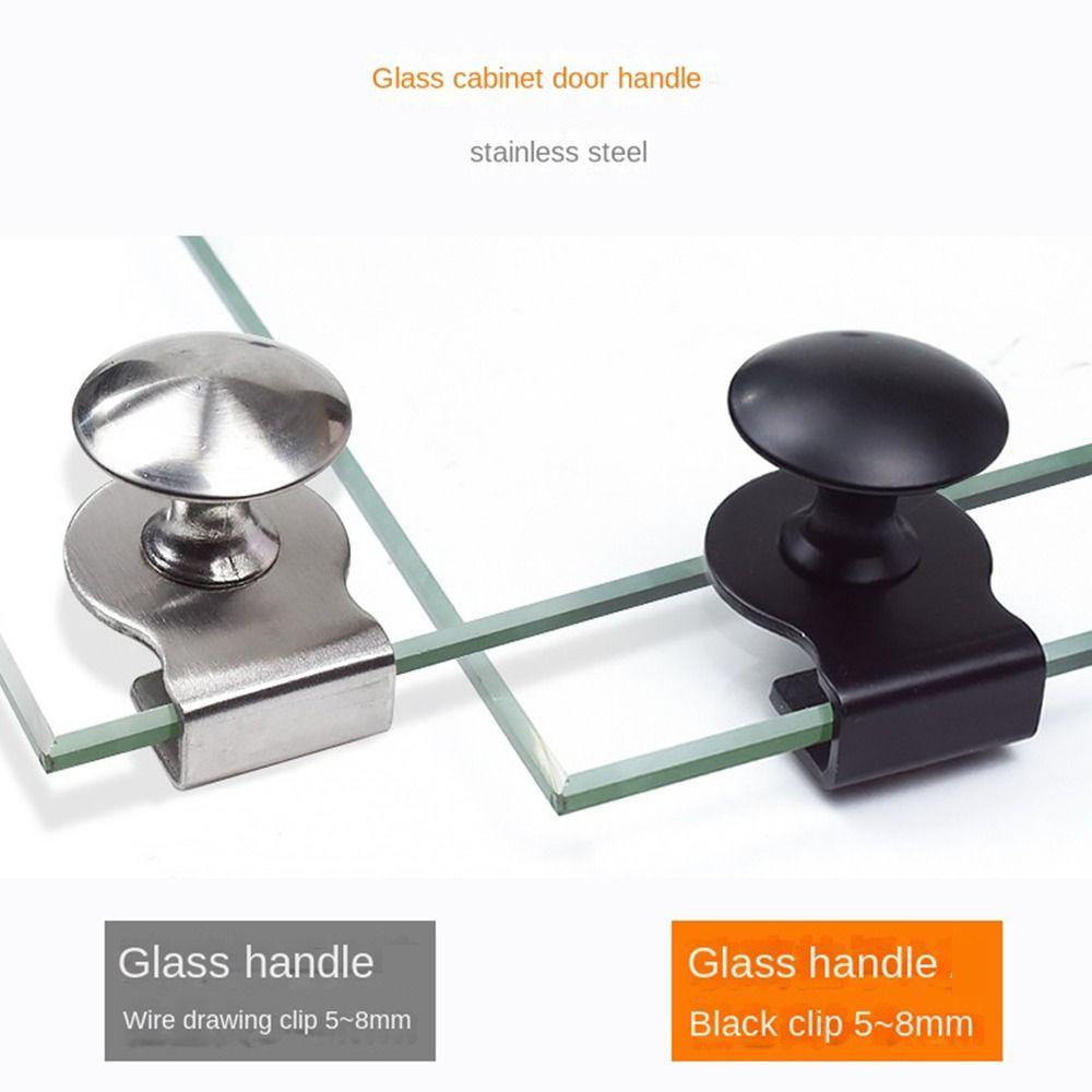 Door Handle Plank Clip Furniture Hardware Glass Clip Glass Clamp Cabinet Handle Glass Door Handle