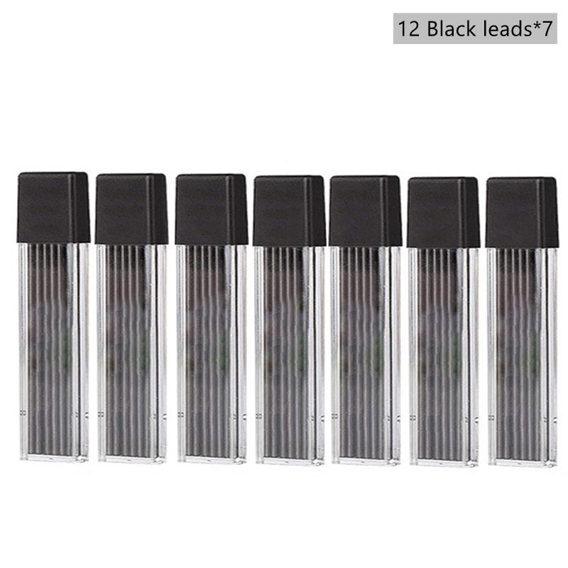 2.0mm Mechanical Pencil Black/Color Lead Refill Sketching Pencil Art Sketch Painting Writing Tool For School Office Stationery