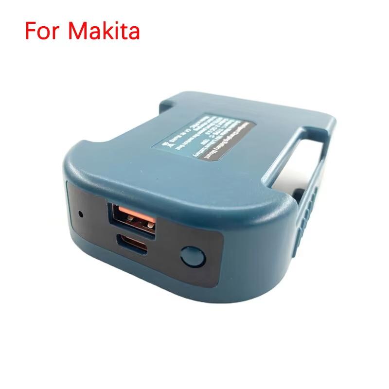 Charger Adapter For Makita For Dewalt For Milwaukee 18V 20V Li-ion With USB Type-C Battery Holder Fast Charging