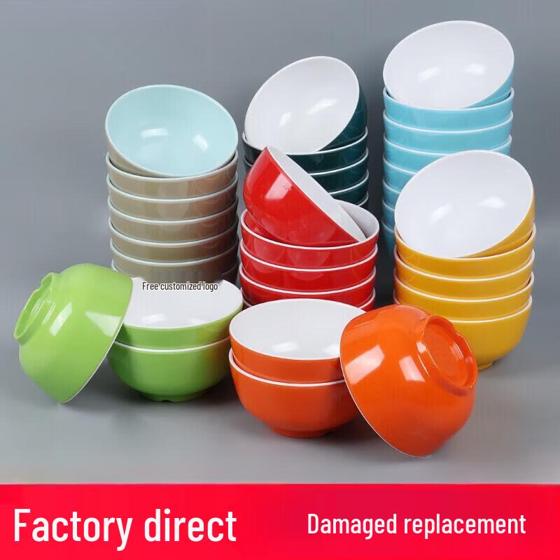 A8 Melamine Two-Tone Commercial Serving Bowls