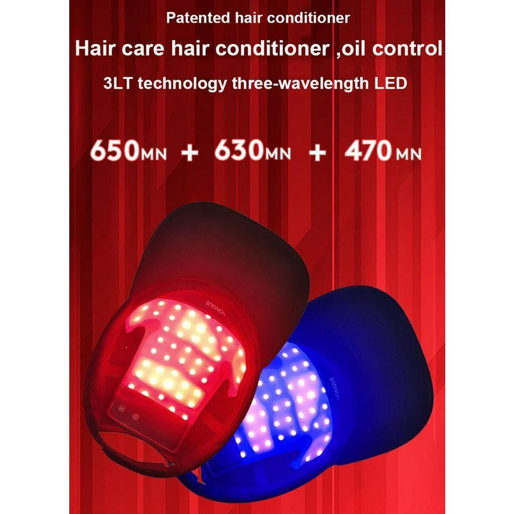 Infrarot-Haarwachstumskappe Infrarot-Haarwachstumsgerät Rot- und Blaulicht-Haarwachstumskappe Laser-Haarwachstumsgerät Haarpflegegerät