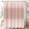Soft Pink Ombre Shower Curtain With Linen Texture, Perfect For Bathrooms Home Decor Washable Fabric
