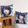 AAdoS anime cute Cushion Cover Silky Short Plush Invisible Zipper Dustproof Sofa Pillow Case for Home Decor