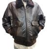 NOORA Mens Brow Bomber Genuine Lining Warm Leather Jacket, Mens Leather Jacket
