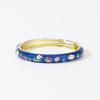 Enamel Vintage Cloisonne Bangle Traditional Chinese Chinese Flower Bangle Ethnic Classic Women's Hand Bracelet Jewelry Gifts