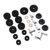 23 Pieces Cymbal Replacement Accessories Non Slip 2.5cm 4cm 5cm Felt Pads   Cymbal Sleeves Nuts Washers Base Set