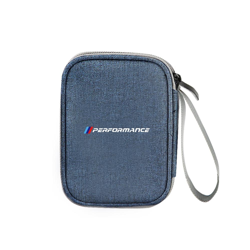 BAGD7 2026 Car Sticker Car Organizer Portable Key Storage Bag For BMW M Performance M5 320 325 E28 E30 E34 E36 E39 E46 X5 X6 F01 F02