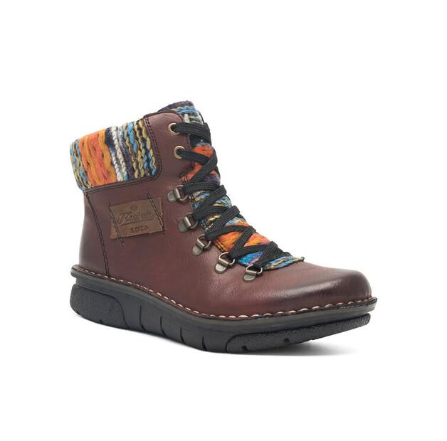 Burgundy Rieker Ankle Boots 73343-35