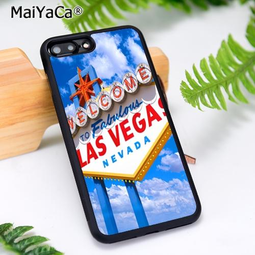 MaiYaCa Las Vegas Sign LIGHTS Nevada Phone Case For iPhone 17 Air 16 15 14 11 12 13 Pro MAX Plus coque Cover Shell