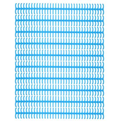 10PCS 34 Hole Binding Spine Plastic Split Loose Leaf Rings Detachable Binding Loop 12mm Diameter