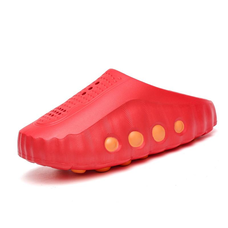 Unisex EVA Closed Toe Clogs Lightweight Massage Garden Shoes Non Slip Beach Sandals Indoor Outdoor Summer Daily Footwear 38