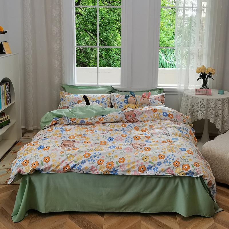 Four-piece Quilt Cover, Sheets, Bedding, Dormitory Three-piece Set