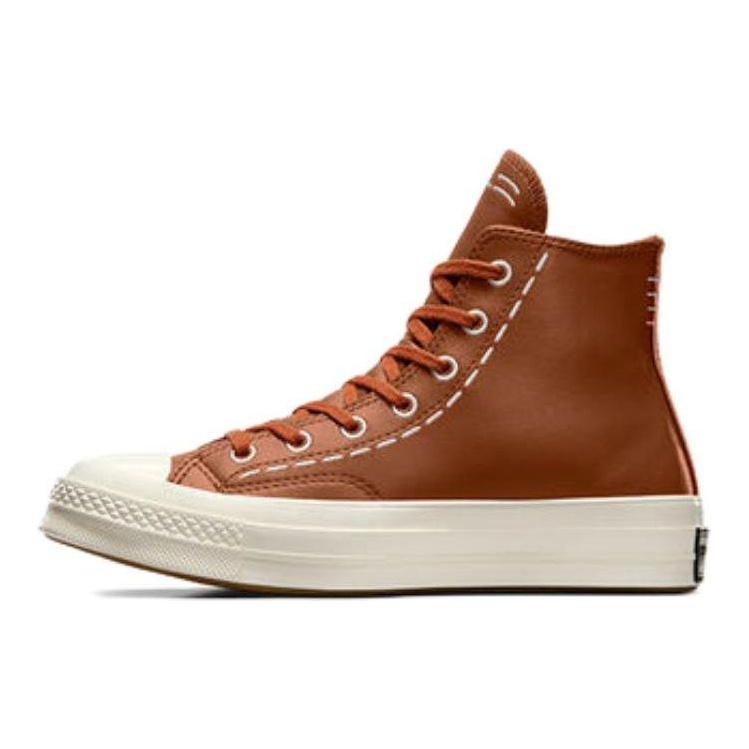 Converse Chuck 70 High Point de couture audacieux - Tawny Owl Baskets pour femmes Marron Aigrette A07951C