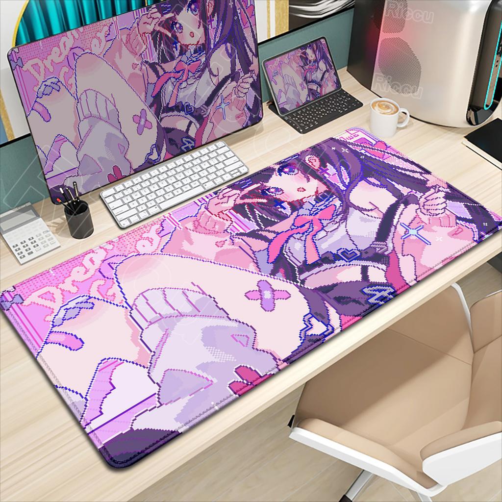 Pretty Anime Cute Angel Girls Mouse Pad Laptop Gaming Non-slip Desk Mat PC Kawaii Game Cabinet Mousepad XXL Keyboard Mats Carpet