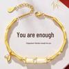 Zhi Zhu Vietnam Bamboo Gold Bracelet: Fashionable, Light Luxury Jewelry Gift for Girls