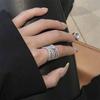 Exquisite High-End Hollow Ring: Intricate Full Diamond Design for Women, Perfect Sweet Gift, Celebrity Style