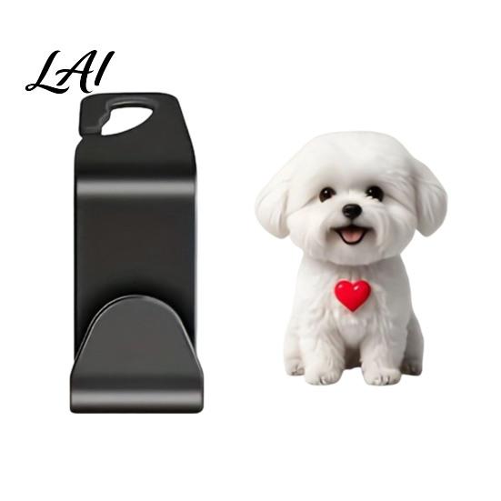 Universal Car Purse Hanger Seat Hook Cartoon Cat/Dog Pattern Decor Durable Load Bearing Acrylic Heavy Duty Hook Headrest Hanger Vehicle Interior