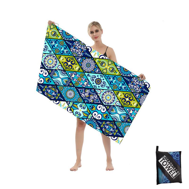 Mikrofaser Strandtuch-Sandfreie Handtücher sind Schnelltrocknend Leicht Super Saugfähig-Perfekte Pool Reise Kreuzfahrt Camping Essentials