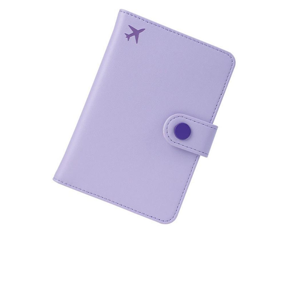Wallet Passport Storage Bag Solid Color Passport Holder  Travel Accessories