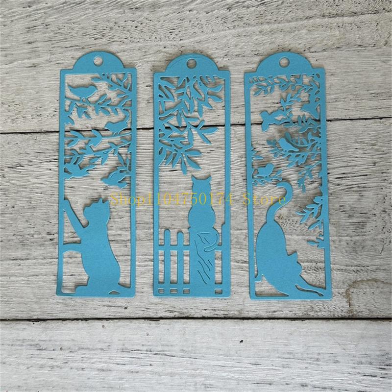 Window Kitten Die Cut Stencils Heavy Duty Carbon Steel Cutting Dies Scrapbooking Embossing Paper Dies for Card Making top sale