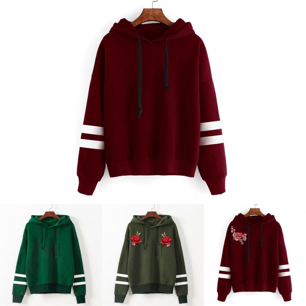 Kapuzenpullover Langarm Damen Sweatshirt Hoodie Sweatjacke Pullover Hoody Kapuze