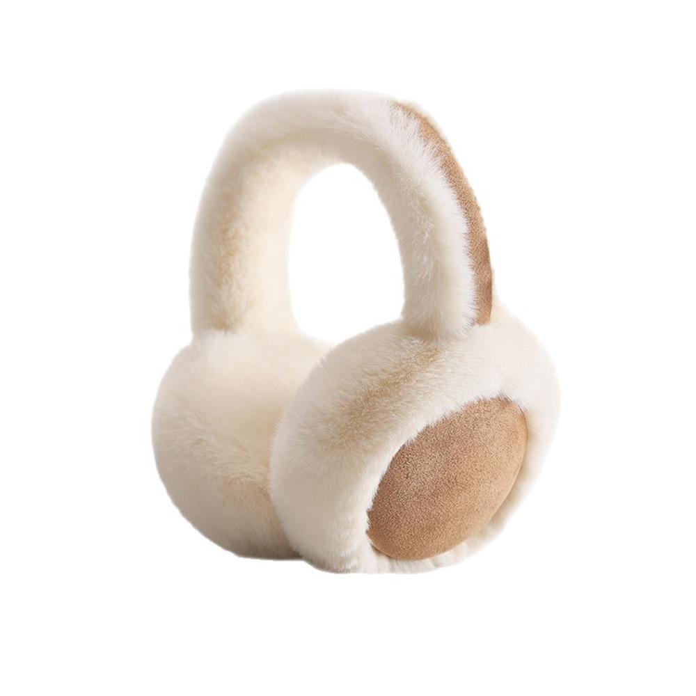 Warm Foldable Earflaps Soft Suede Faux Fur Ear-Muffs Fashion Plush Earmuffs Outdoor
