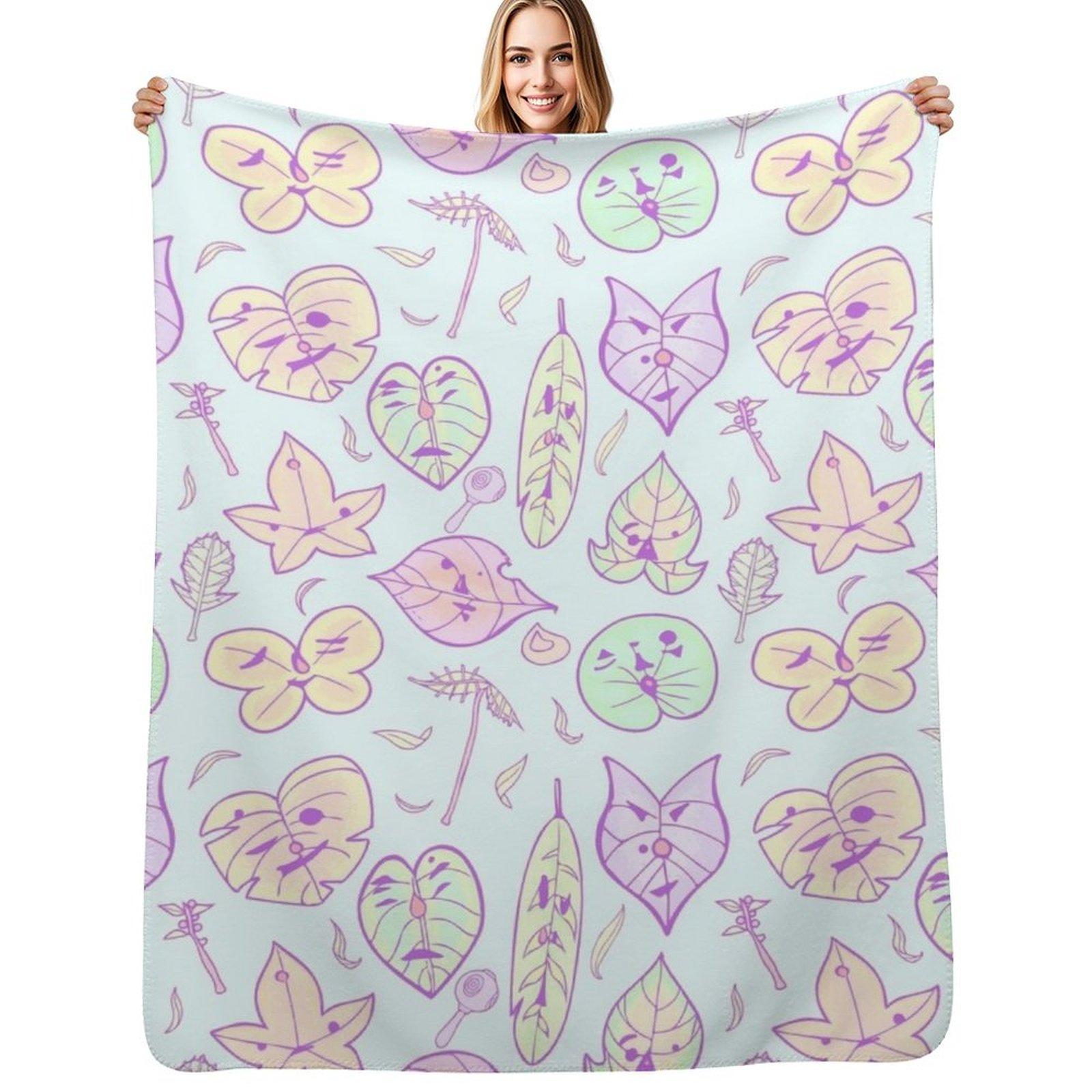 Hestus Friends Blue Ver Throw Blanket Anti Shedding Soft Fuzzy Blanket for Home 75x100cm