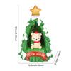 Christmas Ornament with Light Practical Stable Placement Sturdy Desktop Statue Resin Statue for Desk Living Room Bedroom Indoor