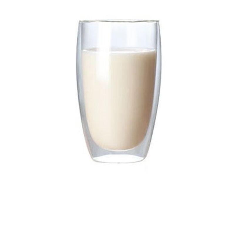 Shangqi Double-Wall Egg-Shaped Glass Tumblers, 450ml (Set of 2)