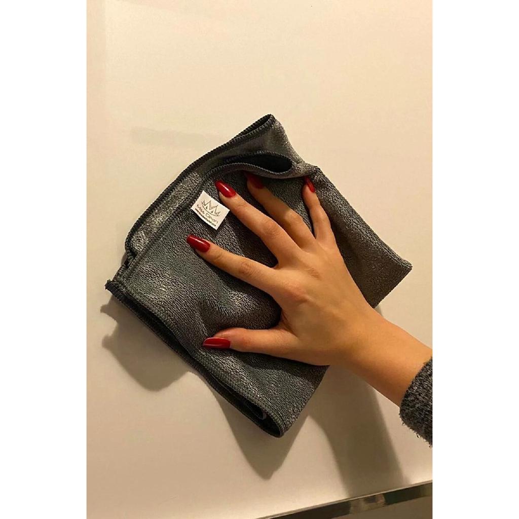 1 Piece Microfiber Built-in Cloth Magic Non-marking Cloth Cooker Hood Cleaning Cloth 40x40 Cm