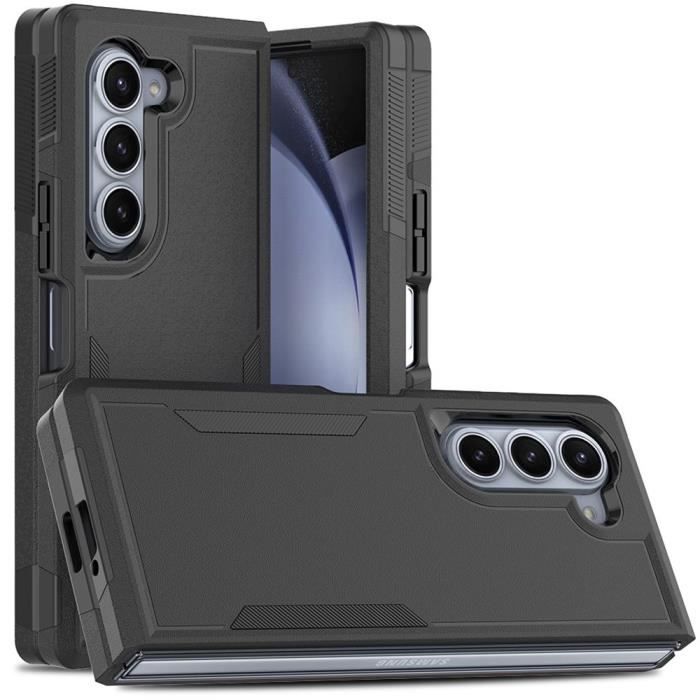Coque pour Samsung Galaxy Z Fold 6 - Protection Robust Complète 360° Anti-Rayures Antichoc - Noir