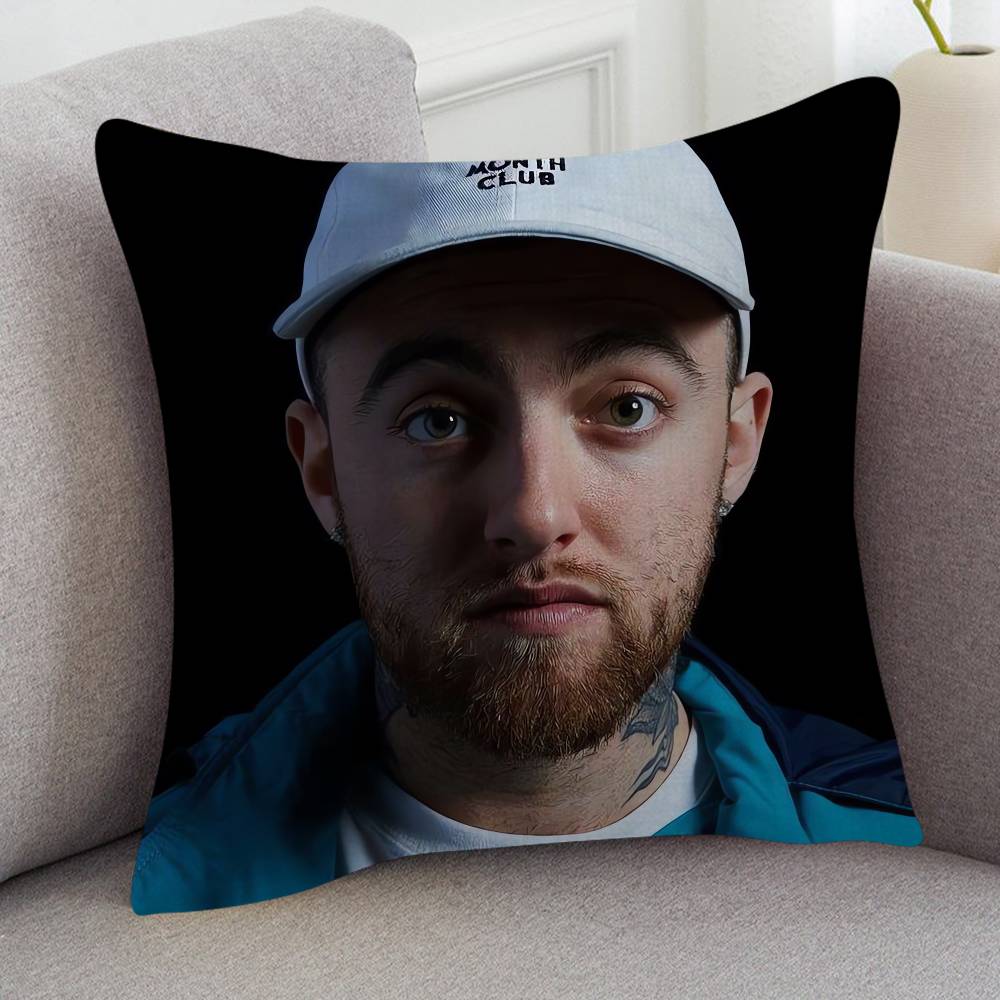 Singer Mac Miller Game For Cartoon Print Peripheral Pillow Case Cushion Cover Home Decor Birthday Gift Pillowcover